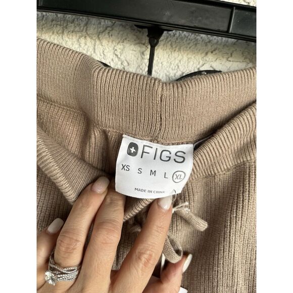 Figs Knit Loungewear Pants - Size XL - Latte Oatmeal - Picture 7 of 11